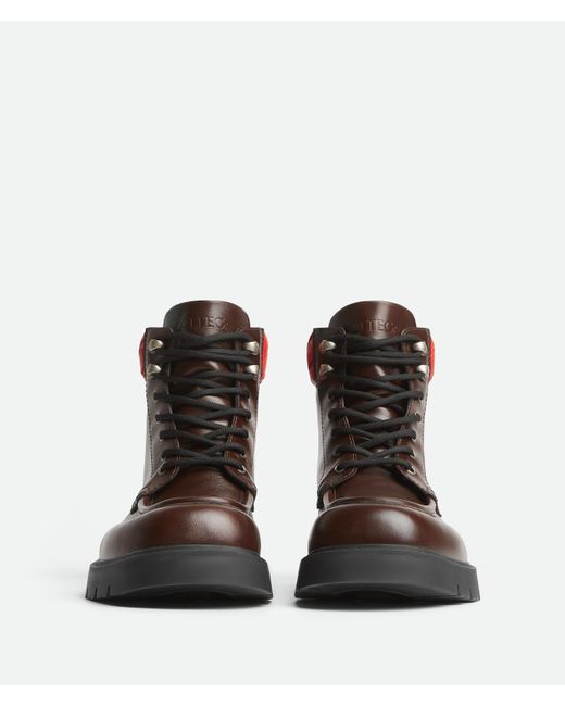 Bottega Veneta Brown Haddock Lace-Up Ankle Boot for men
