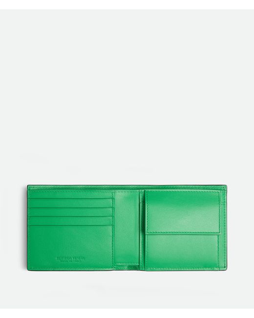 メンズ Bottega Veneta イントレチャート コインパース付き二つ折りウォレット Multicolor