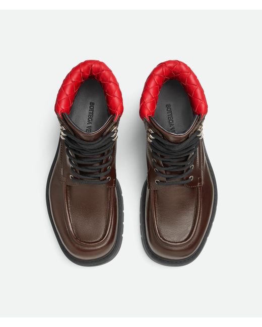 Bottega Veneta Brown Haddock Lace-Up Ankle Boot for men