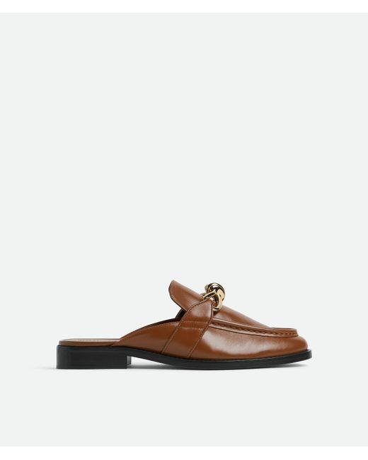 Bottega Veneta Brown Calfskin Astaire Slippers