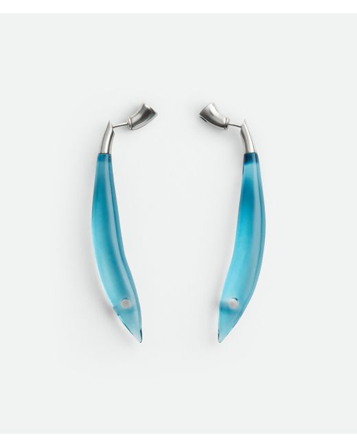 Bottega Veneta Blue Sardine Earrings