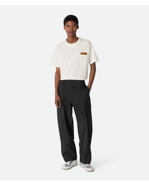 Bottega Veneta Nylon Cargo Pants in White for Men | Lyst