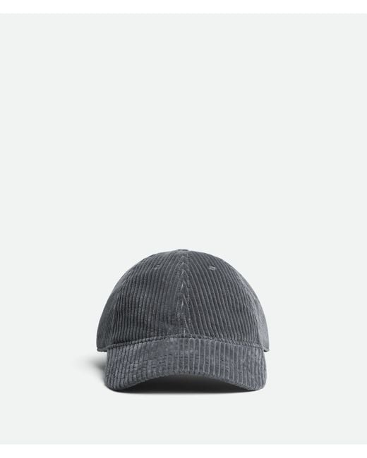 Bottega Veneta Gray Corduroy Cap for men