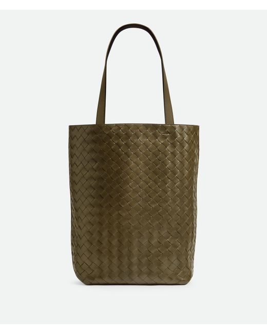 メンズ Bottega Veneta イントレチャート スモール トートバッグ Green