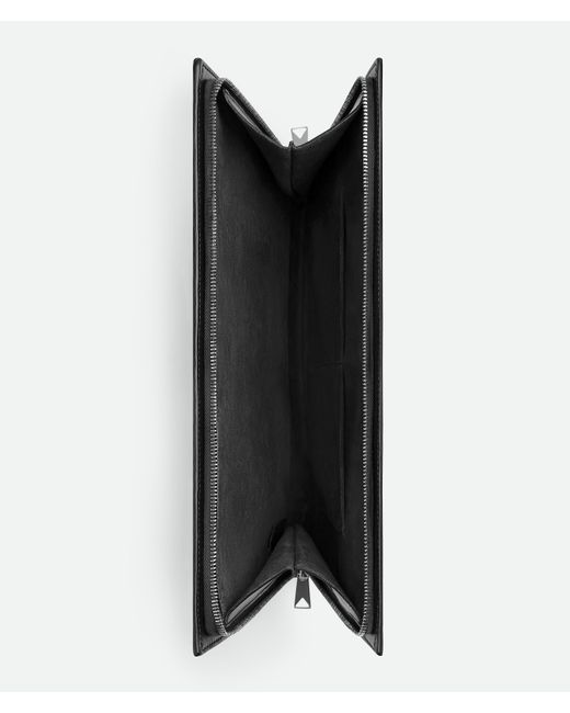 メンズ Bottega Veneta イントレチャート ドキュメントケース Black