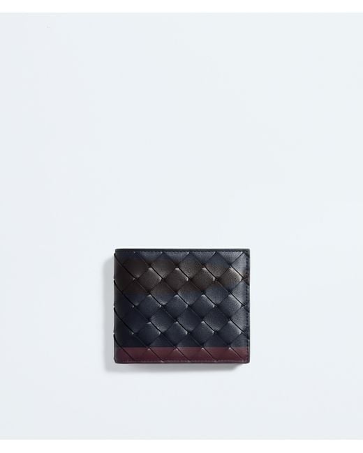 Bottega Veneta White Intrecciato Bi-Fold Wallet for men
