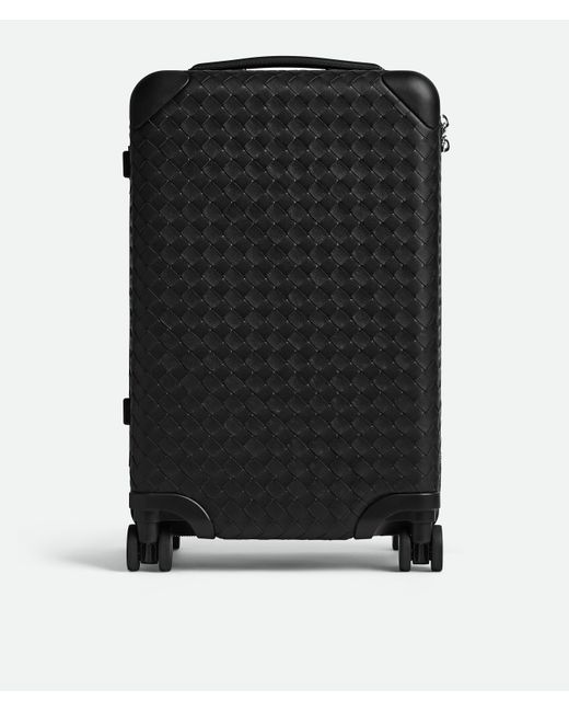 Bottega Veneta Black Odyssey Intrecciato Cabin Suitcase