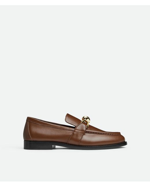 Bottega Veneta Brown Leather Astaire Loafers