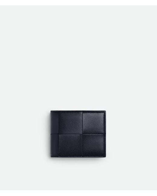 Bottega Veneta Blue Cassette Bi-Fold Wallet With Coin Purse for men