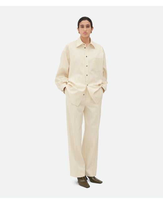 Bottega Veneta Natural Cotton Poplin Shirt