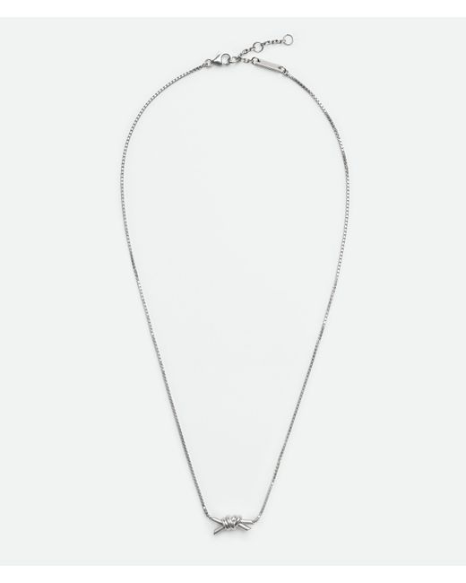Bottega Veneta White Knot Necklace