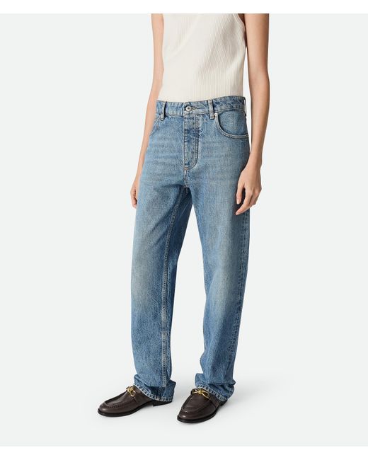 Bottega Veneta ヴィンテージ インディゴ ボーイフレンド デニムパンツ Blue