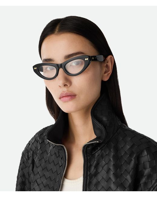 Bottega Veneta ディジー キャットアイ アイウェア Black