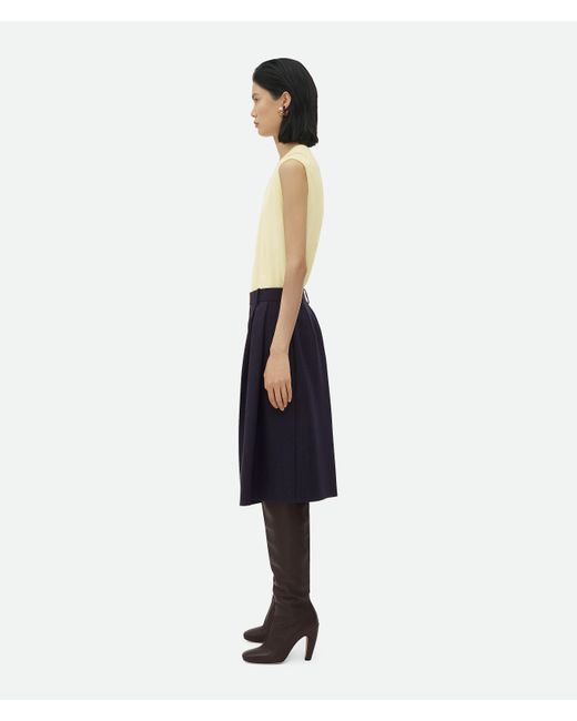 Bottega Veneta ストライプ ウール ショートパンツ Blue
