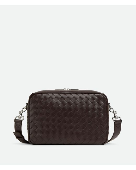 メンズ Bottega Veneta イントレチャート カメラバッグ Black