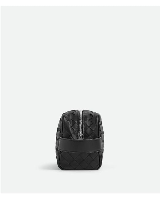 メンズ Bottega Veneta イントレチャート トラベルポーチ Black