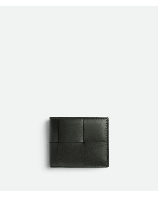 Bottega Veneta Black Cassette Bi-Fold Wallet With Coin Purse for men