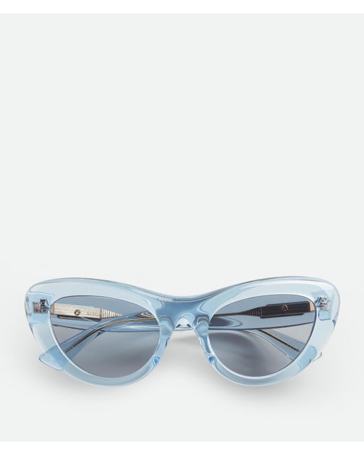 Bottega Veneta Blue Bombe Cat Eye Sonnenbrille