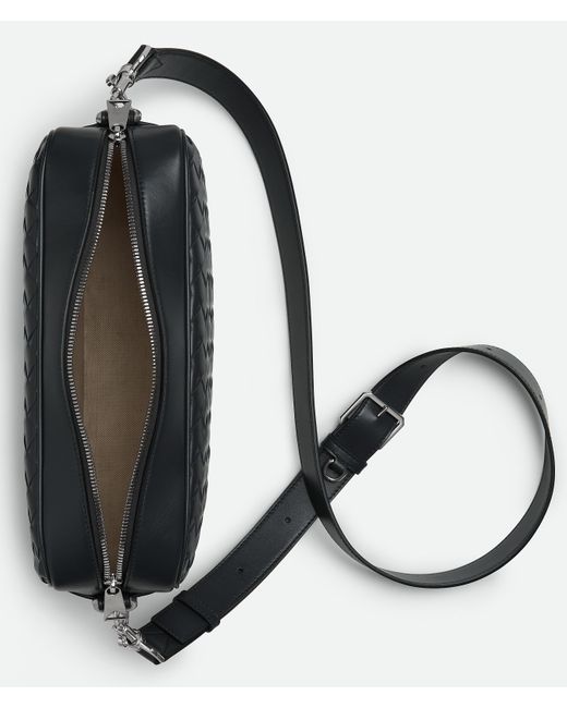 Bottega Veneta Black Intrecciato Camera Bag for men