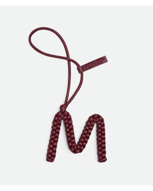 Bottega Veneta Buchstabe M-Charm in Red für Herren