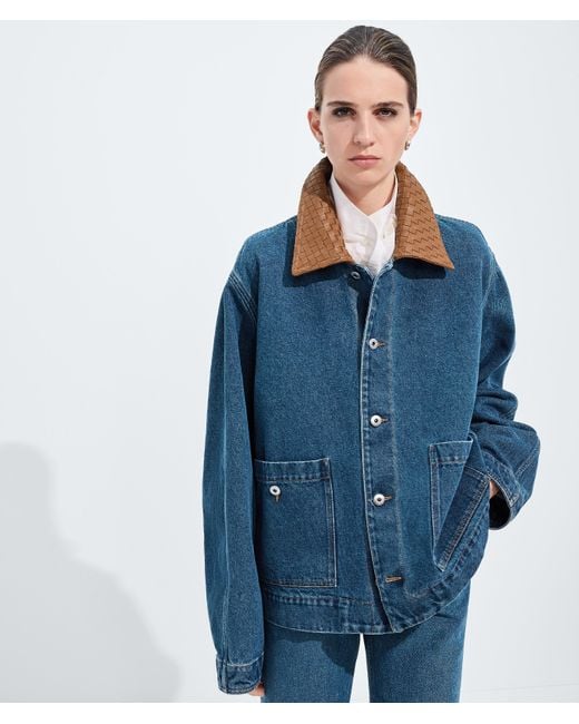 Bottega Veneta Blue Medium Denim Jacket