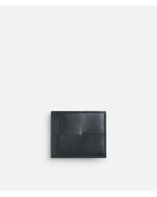 Bottega Veneta White Cassette Bi-Fold Wallet With Coin Purse for men