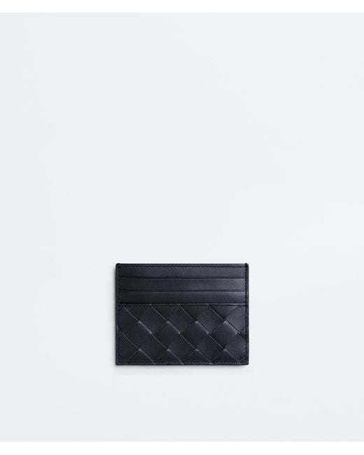 Bottega Veneta Blue Intrecciato Credit Card Case for men