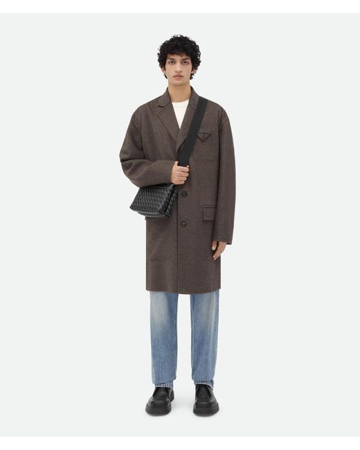 メンズ Bottega Veneta イントレチャート デュオ バッグ Black