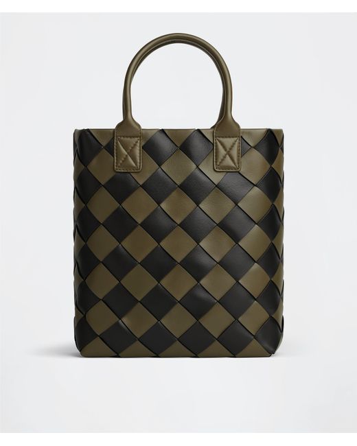 Bottega Veneta レディース ブラック マキシ イントレチャート トート 