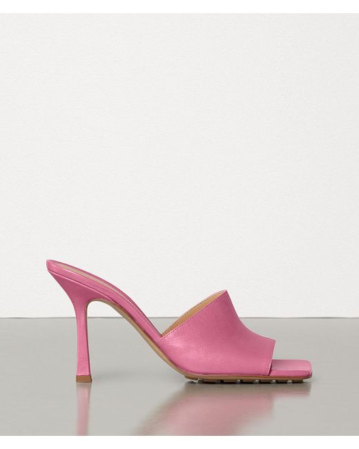Bottega Veneta The Line Sandals in Pink | Bottega veneta heels, Pink sandals heels, Heels