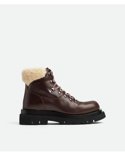 Bottega Veneta Brown Lug Hiking Ankle Boot for men