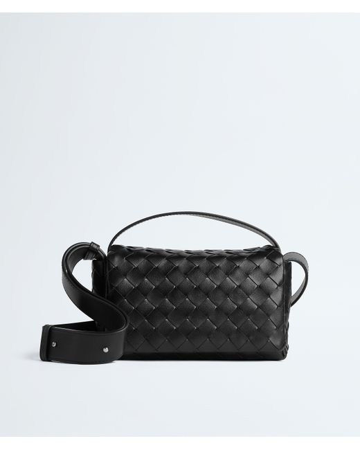 Bottega Veneta Black Intrecciato Mini Bag With Flap for men