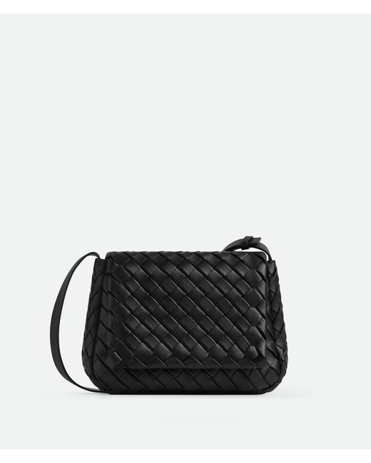 Bottega Veneta - Men - Intrecciato Leather Messenger Bag Black