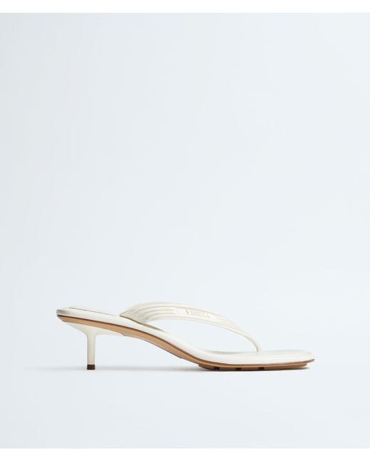 Bottega Veneta White Sampieri Thong