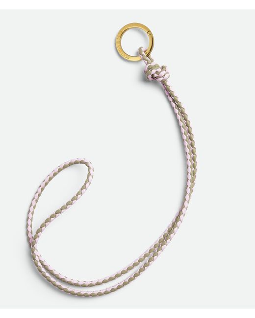 Bottega Veneta イントレチャート ロングキーリング White