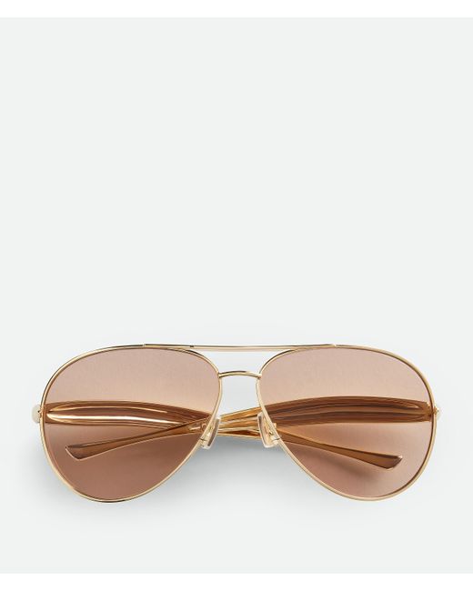 Bottega Veneta サーディン パイロット サングラス Natural