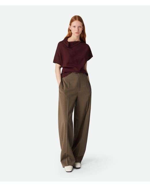 Pantaloni A Gamba Dritta di Bottega Veneta in Multicolor