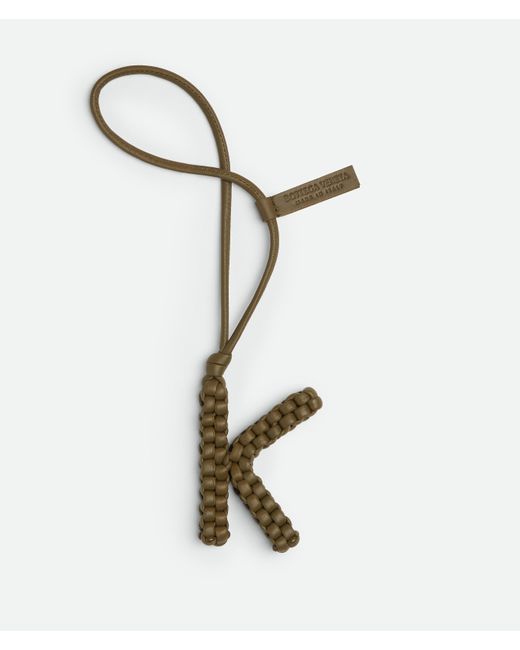 Bottega Veneta White Letter K Charm for men