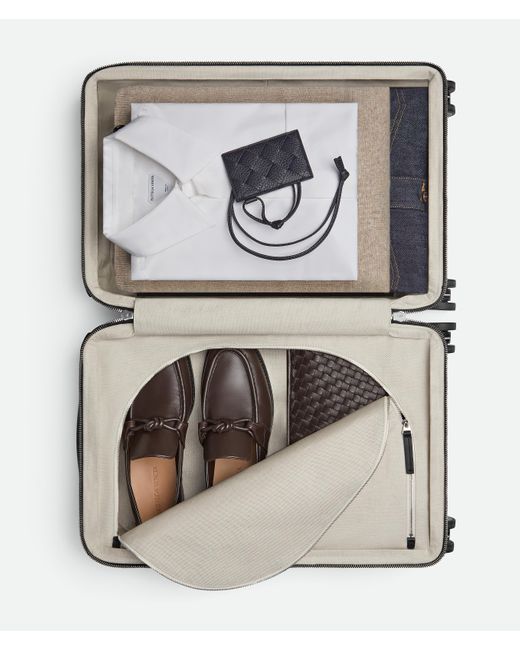 Bottega Veneta Black Odyssey Intrecciato Cabin Suitcase