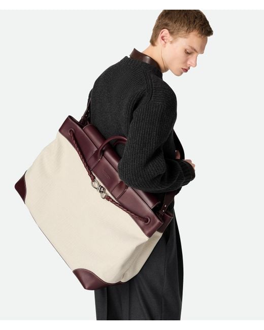 メンズ Bottega Veneta ラージ アンディアーモ ボイジャー メタリック