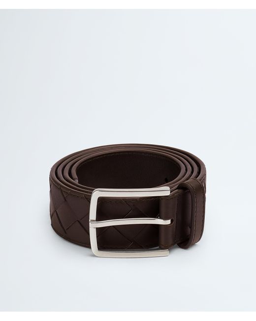 Bottega Veneta Black Intrecciato Belt for men