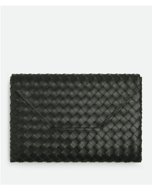 Bottega Veneta ラージ オリガミ エンベロープポーチ Black