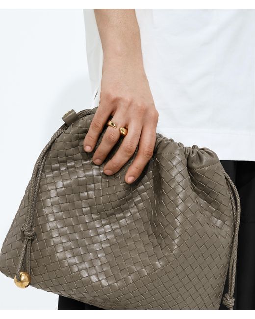 Bottega Veneta Metallic Prisma Ring