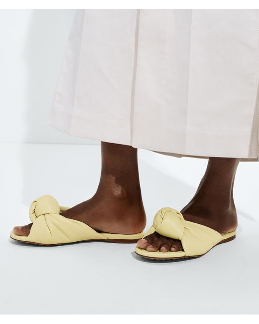 Bottega Veneta Metallic Cherry Flat Mule