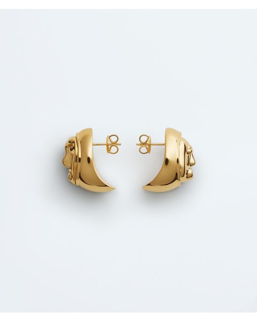Bottega Veneta White Face Earrings
