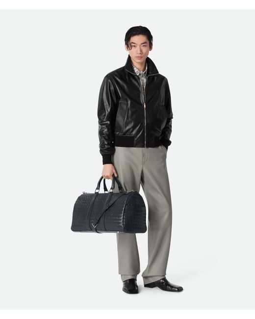 Bottega Veneta Black Intrecciato Duffle for men