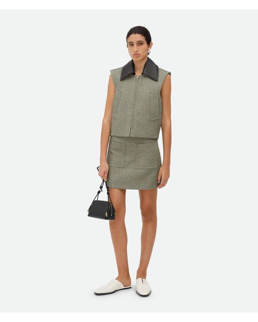 Bottega Veneta Natural Melange Cotton Gilet