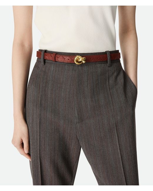 Bottega Veneta ノット ベルト Brown