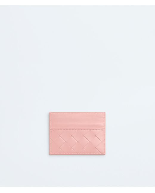 Bottega Veneta レディース ピンク イントレチャート クレジットカードケース