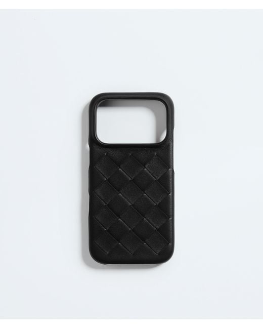 Bottega Veneta Intrecciato Iphone 17 Pro Case in Black for Men | Lyst